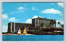 Honolulu HI-Hawaii Reef Hotel Waikiki Beach Guests Antique Vintage Postcard picture