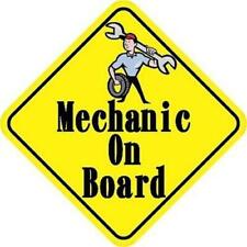 6in x 6in Mechanic On Board Magnet Car Truck Vehicle Magnetic Sign picture
