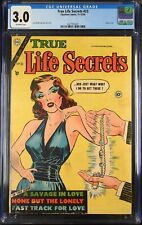 TRUE LIFE SECRETS 23 CGC 3.0 V1 CHARLTON 1954 CLASSIC PEARL NECKLACE COVER WOW picture