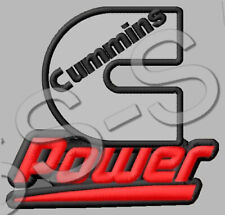 CUMMINS POWER EMBROIDERED PATCH ~3-1/2