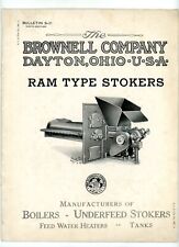 1930s-40s The Brownell Co. Dayton Ohio Ram Type Stokers Bulletin S-31 Boilers picture