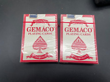 Pair (2) Sealed Gemaco Gem Casino Pro Playing Cards picture