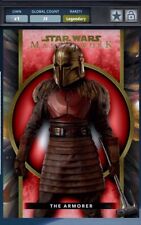 Topps Star Wars Card Trader Masterworks The Armorer Chrome Legendary Red picture