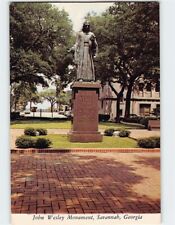 Postcard John Wesley Monument, Savannah, Georgia picture
