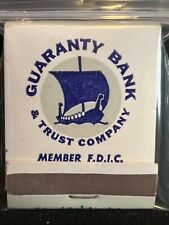 VINTAGE MATCHBOOK - GUARANTY BANK & TRUST COMPANY - WORCESTER, MA - UNSTRUCK picture