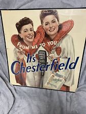 Chesterfield Cigarette Ad Poster with 2 Women From Me to You picture