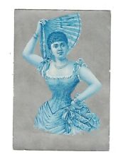 c1890 Victorian Trade Card Bush & Gerts Piano, Victorian Lady picture