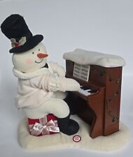 2005 Hallmark Jingle Pals Plush Piano Playing Singing Snowman Lights Work, Moves picture