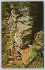 Rock House Hocking State Parks Logan Ohio Vintage Postcard picture