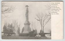 Postcard First Soldiers Monument in Catasauqua, PA picture