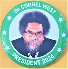 2024 Dr. Cornel West  for President Campaign Button 2.25