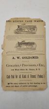 Vintage Late 1800's Wagon and Furniture Paper Ads picture