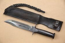 POST WWII KA-BAR CIVILIAN SALES FIGHTING KNIFE W/SHEATH picture