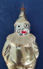 Antique German Christmas Ornament ~ Hand Blown Glass Clown picture