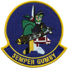 USAF 389th FIGHTER SQUADRON – SEMPER GUMBY F-15E - JDAM BOMB - PATCH picture