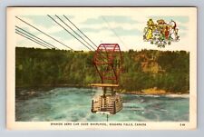 Niagara Falls Ontario Canada, Spanish Aero Car Over Whirlpool, Vintage Postcard picture
