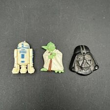 Vintage 1983 Star Wars Return Of The Jedi Magnets Lot, Vader, R2D2 and Yoda picture