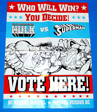1995 Marvel vs DC Incredible Hulk vs Superman Vote Here  17