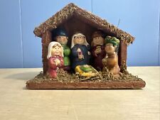 Childrens Nativity Scene Crèche Holy Family Attached Ceramic Tii Collections  picture