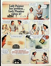 Comet cleaner ad lady plumber vintage1968 kitchen sink advertisement picture