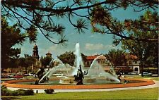 JC Nichols Memorial Fountain Kansas City Missouri Streetview Chrome Postcard picture