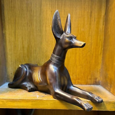 RARE ANCIENT EGYPTIAN ANTIQUE Statue Large Of Anubis Jackal God Of Dead Egypt BC picture