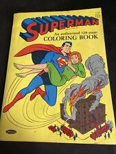 Superman To The Rescue Coloring Book Whitman~ Very Few pages Colored In. 1964 picture