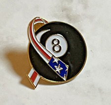 8 Ball Eight Ball Lapel Pin with Stars & Strips detail 1