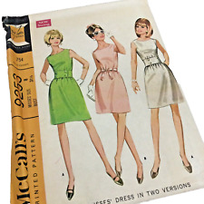 Sleeveless Scoop Neck Dress 2 Styles McCall’s Pattern #9523 Sz 8 VTG 1968 UNCUT picture