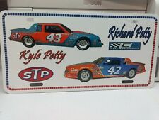 Vintage looking STP Racing Team 42/43 Kyle /Richard PETTY - License Plate  1981  picture