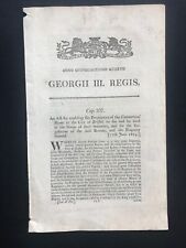 Antique George III Act of Parliament Regulation of Commercial Rooms in Bristol picture