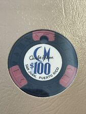 $100 Caribe Hilton San Juan Puerto Rico Casino Chip ***Very Rare*** picture