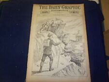 1887 OCTOBER 5 THE DAILY GRAPHIC NEWSPAPER - TRYING TO BLOCK HIS PATH - NT 7674 picture