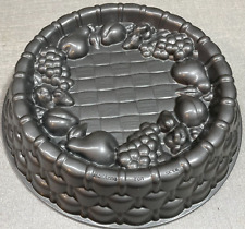 Nordic Ware Marianne Pan 10 Cup Cast Aluminum Fruit Cake Basket Cake Pan Mold picture