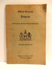 1937 Huntingdon Co. Sesquicentennial Official Souvenir Program picture