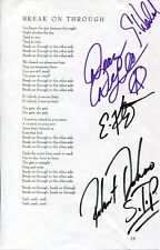 Scott Weiland Kretz DeLeo Stone Temple Pilots STP Signed Autograph Lyrics ACOA picture