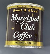 Maryland Club Coffee Sample Can Full Unopened Coca-Cola Company Texas Vintage picture