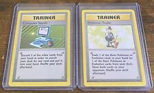 Computer Search Pokemon Trader Pokemon WOTC Trainer Base Set 71 77 Lot (2) RL01 picture