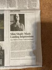 RARE Eminem Death of Slim Shady Detroit  News Obituary Promo May 13, 2024 picture