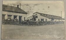 RPPC Ft Riley “Mess Line M.O.T.C Ft Riley, KAS” 1918 picture