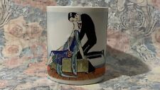 Vintage 90’s Chaleur Master Romantics Collection Kissing Art Deco D. Burrows Mug picture