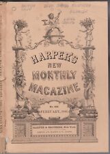 HARPER'S NEW MONTHLY MAGAZINE #429~FEB 1886~OLIVER GOLDSMITH~THE BRITISH NAVY~VG picture