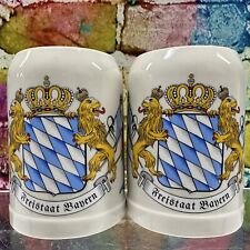 Freistaat Bayern Stoneware Beer Stein Mug 0.5L Mug Free State of Bavaria Germany picture