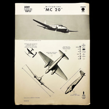 WWII Japanese Transport Mitsubishi MC 20 'Topsy' Training W.E.F.T.U.P. ID Poster picture