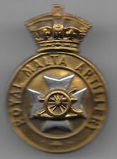 Original Royal Malta Artillery Bi-metal Cap Badge from the period 1899-1904 picture