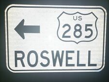ROSWELL, New Mexico Highway 285 route road sign 18