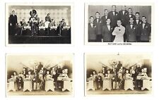 c1940 LOT OF 4 Billy Baer & His Orchestra Wisconsin WI RPPC Real Photo Postcards picture