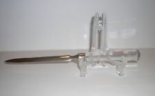 Towle Full Lead Crystal Glass Handled Letter Opener Label Made In Austria 10.25
