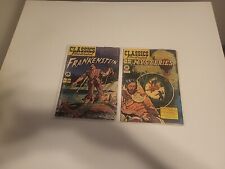 Classic illustrated #26 Frankenstein And Classics Illustrated #40 Mysteries Poe picture
