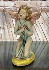 Vintage Fontanini Large Paper Mache Angel Kneeling Nativity Italy 9